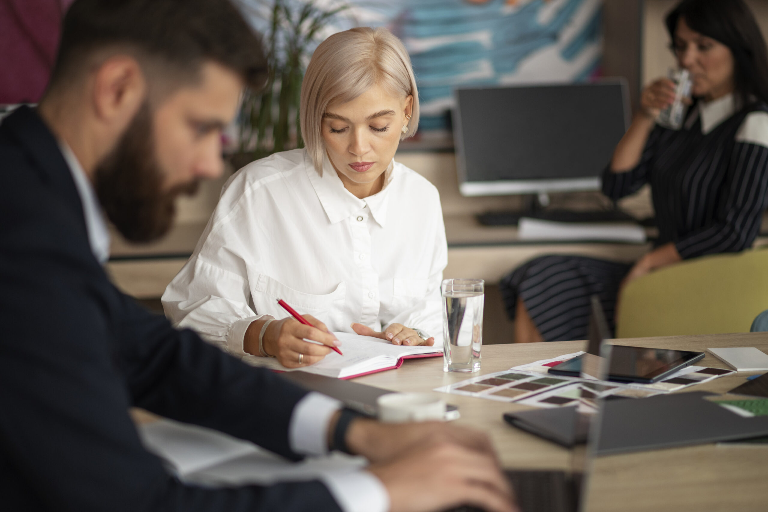 People working together in an office